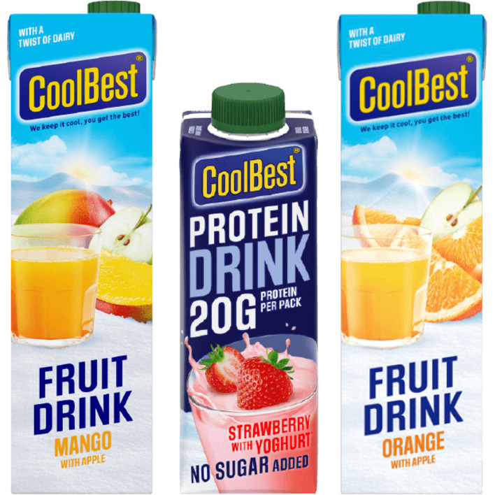 Alle Coolbest FruitDrink en ProteinDrink