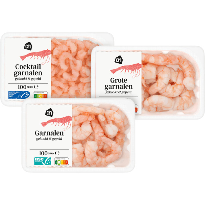 Alle AH Verse garnalen 100-185 gram