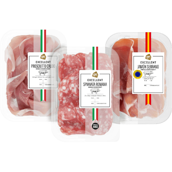 Alle AH Excellent vleeswaren 50-60 gram