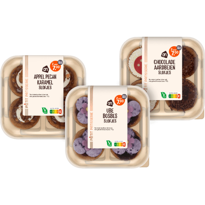 Alle AH Petit Patisserie gebak van de bakkerij