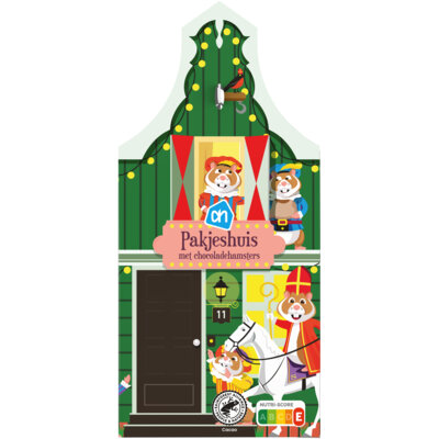 AH Pakjeshuis met chocoladehamsters