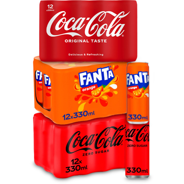 Coca-Cola en Fanta: gratis bezorging bij 3 stuks