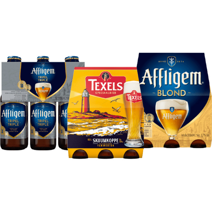 Alle Affligem of Texels multipacks*