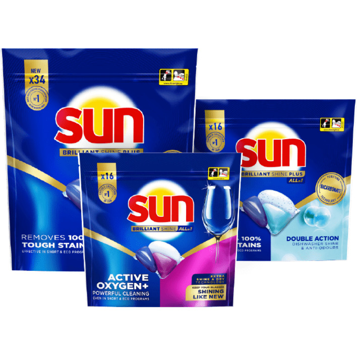 Alle Sun vaatwascapsules