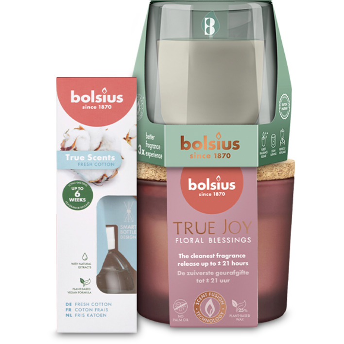 Bolsius: gratis bezorging bij 15 euro