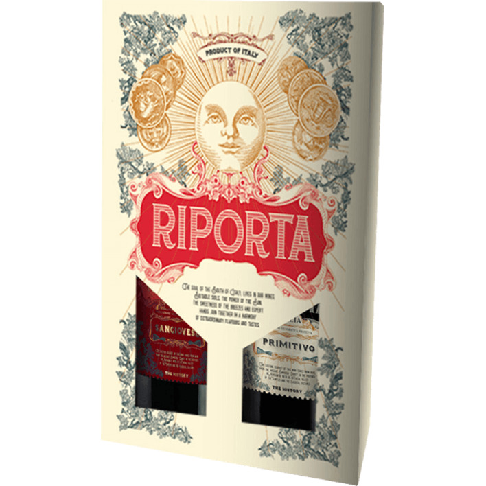 Riporta Primitivo & Sangiovese Cadeaupakket