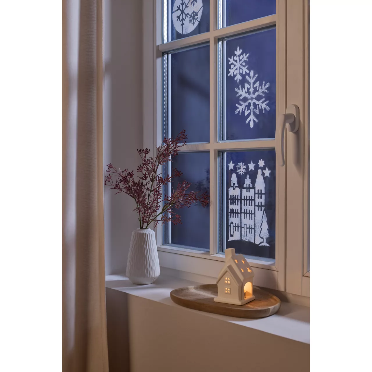 HOME CREATION Raam sneeuwdecoratie