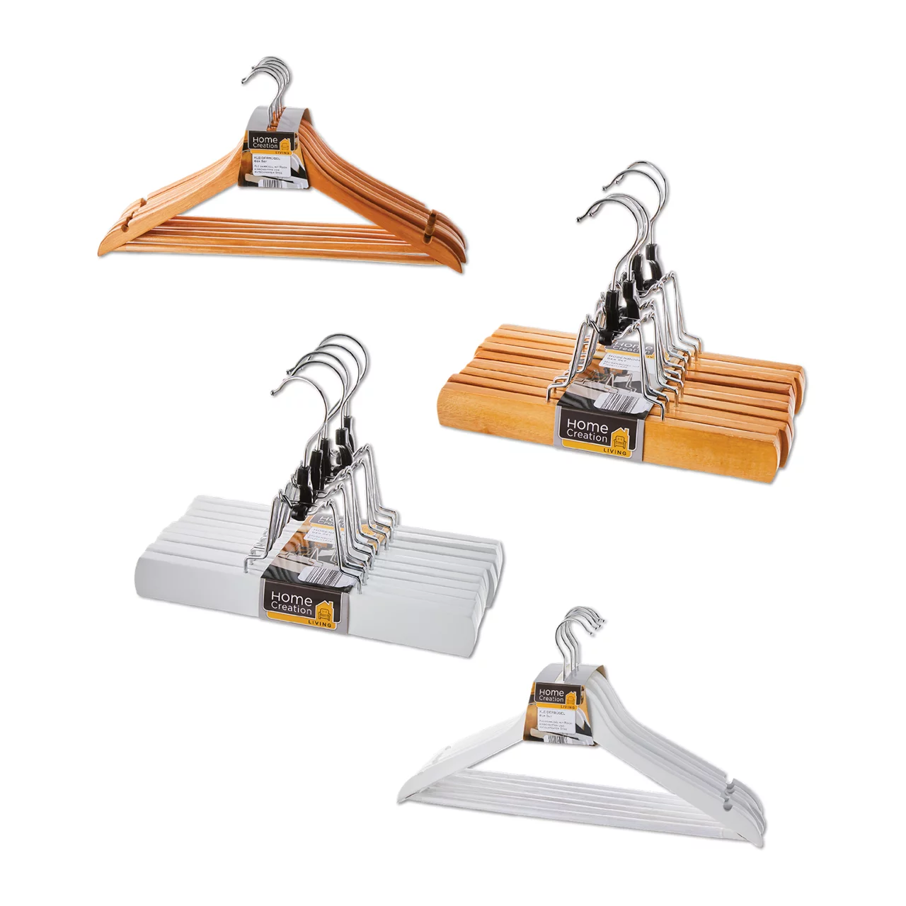 HOME CREATION Houten kledinghangers