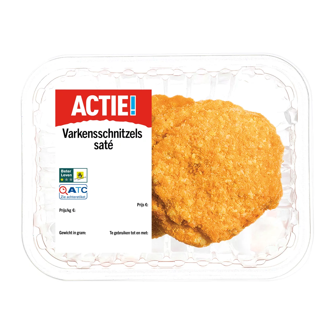 Varkensschnitzels saté