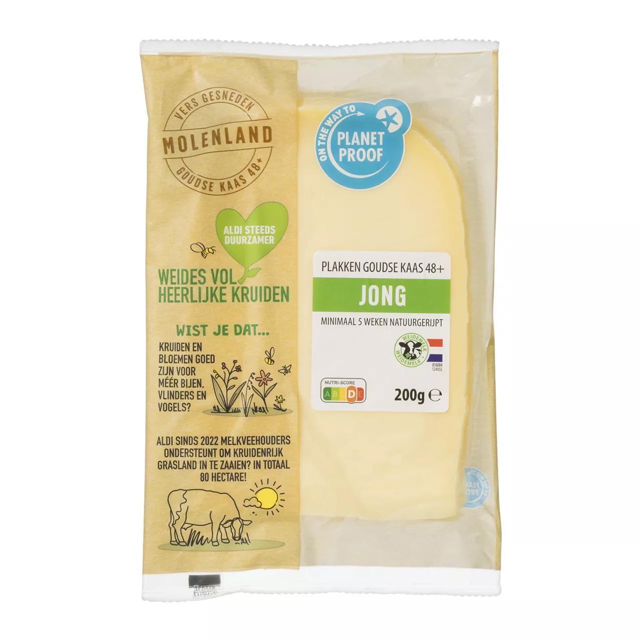 MOLENLAND Goudse kaas 48 + plakken jong vers gesneden