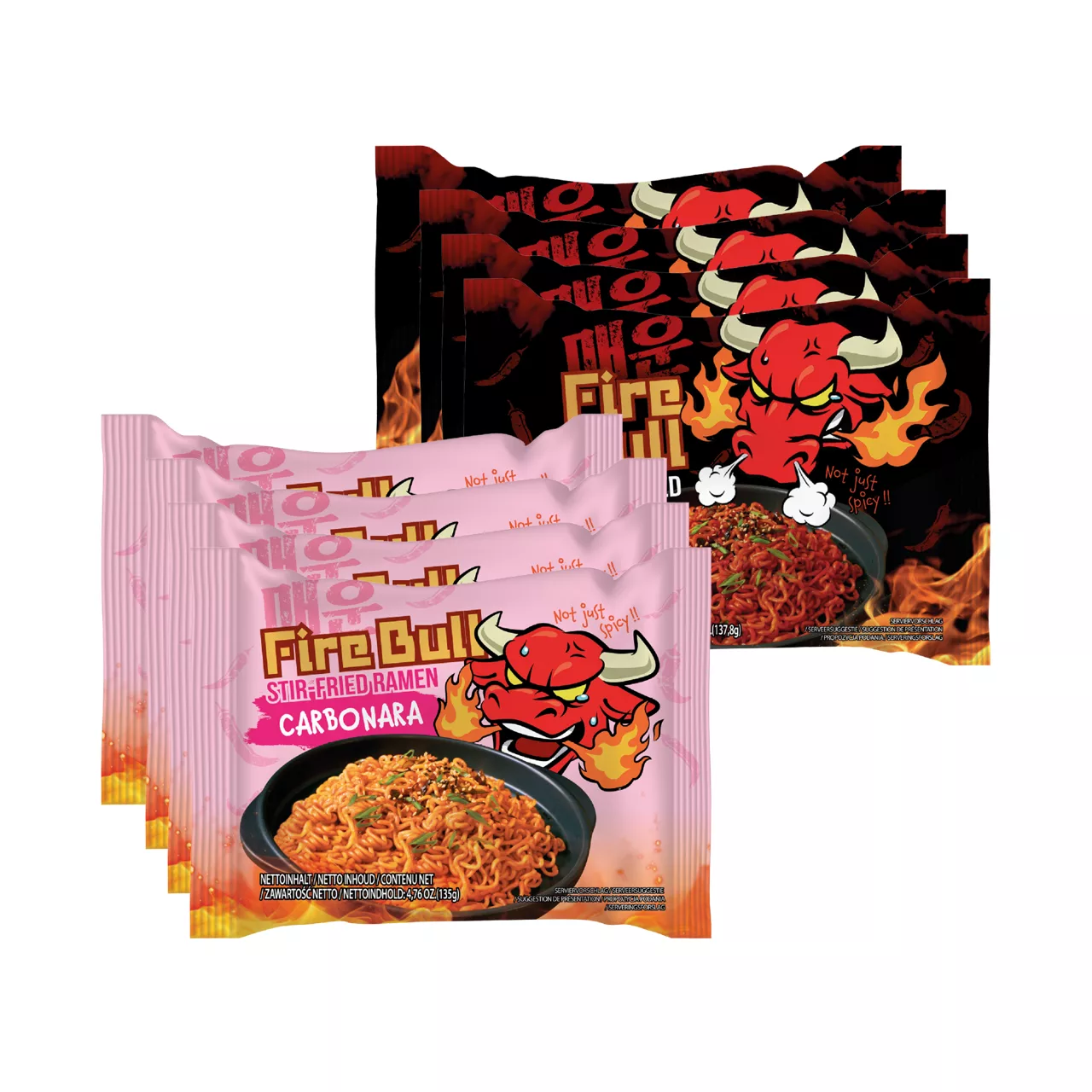 FIREBULL 4-pack noedels