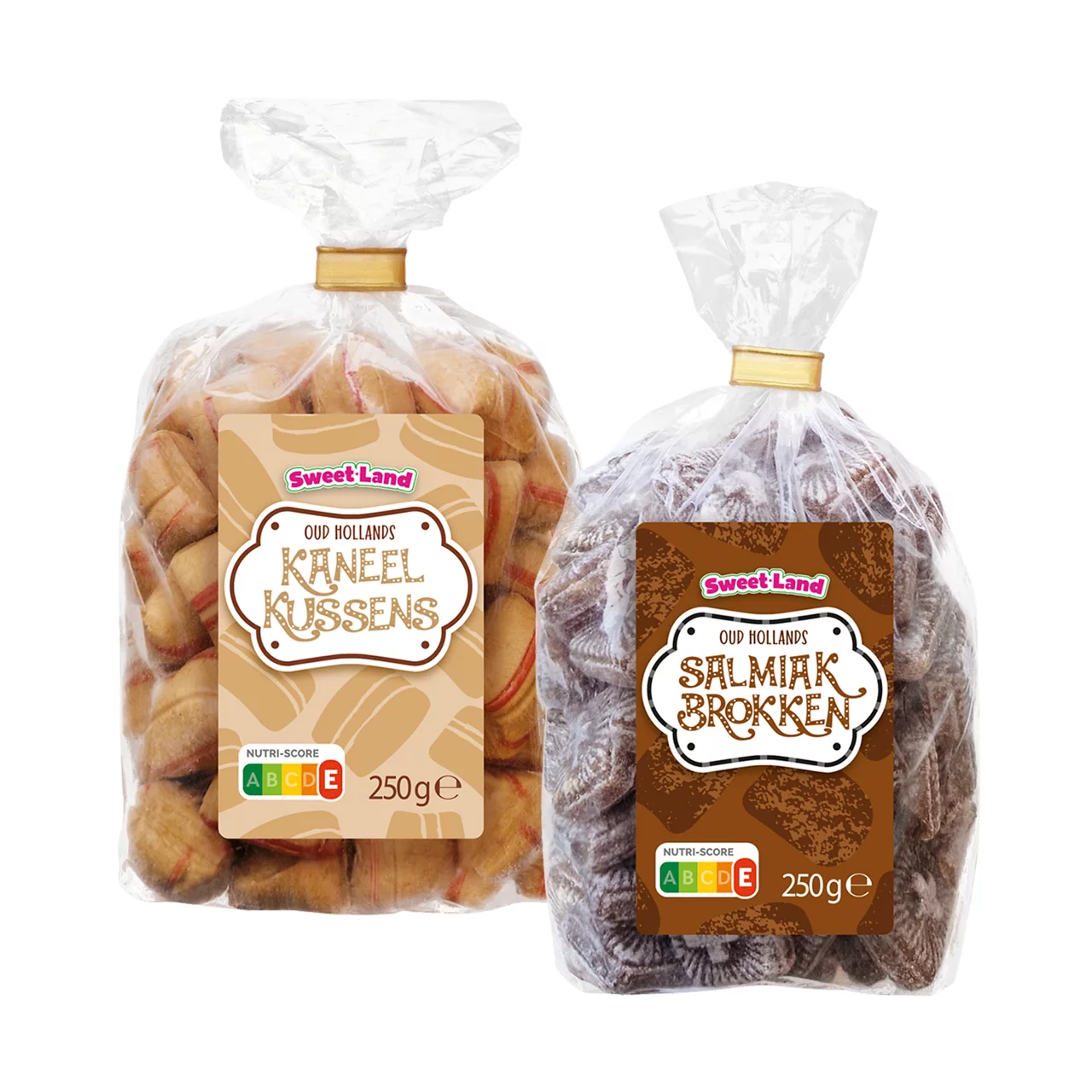 SWEET·LAND Salmiakbrokken of kaneelkussens