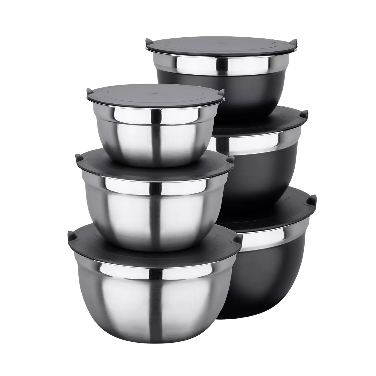 CROFTON 3-delige rvs kommenset