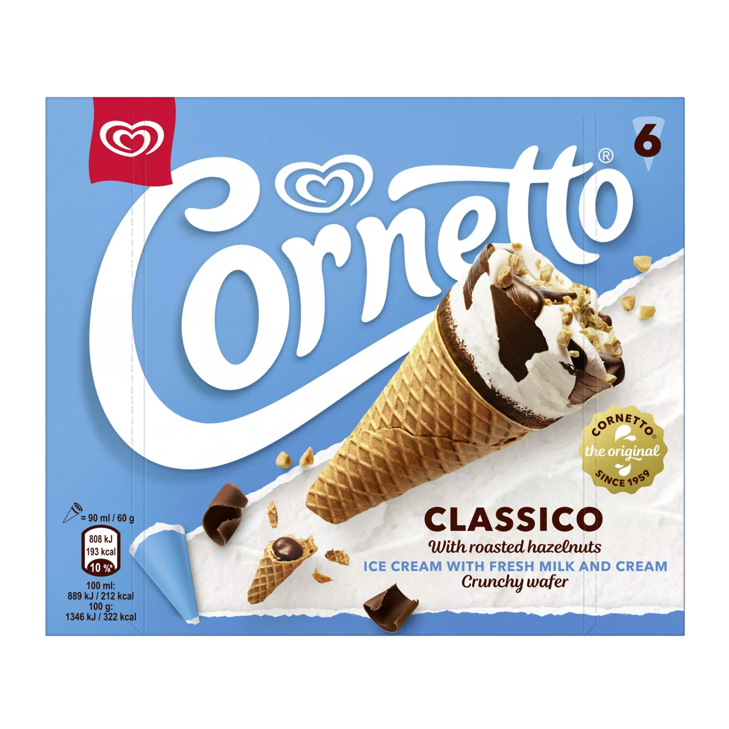 OLA 6-pack Cornetto classico