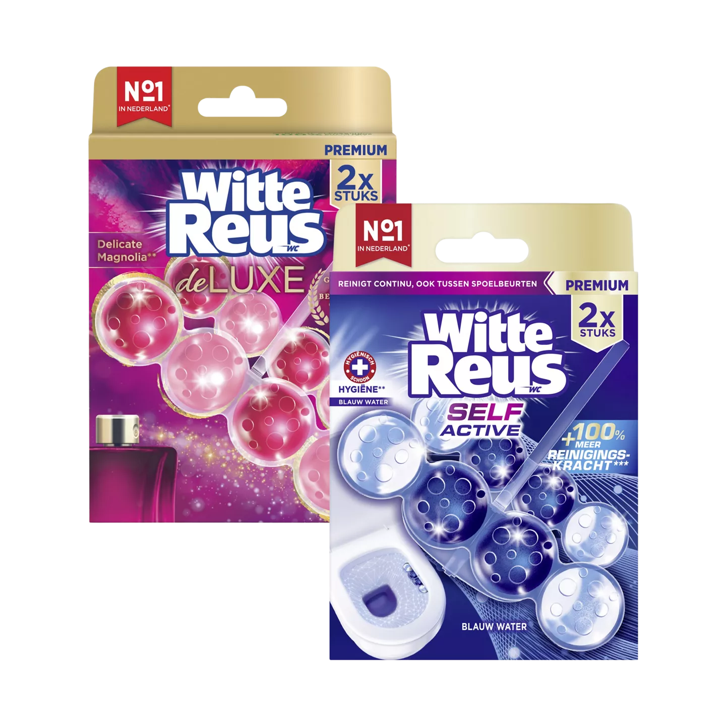 WITTE REUS 2-pack toiletblokken deluxe