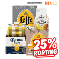 Leffe, Corona, Tripel Karmeliet of Pauwel Kwak Speciaalbier