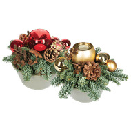 Kerststuk In Keramiek