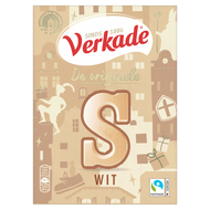 Verkade Chocolade letter S wit