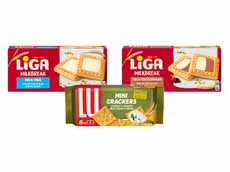 Bij 12,50 Cote d'Or, LU minicrackers, Tuc, Philadelphia, Milka of Liga gratis bezorging