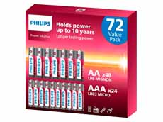 Philips batterijen voordeeldoos