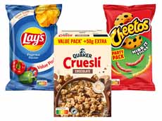 Bij 12,50 Diverse Lay's, Doritos, Cheetos, Quaker of Duyvis gratis bezorging