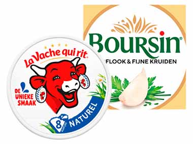 La Vache qui rit Smeerkaaspuntjes Boursin Knoflook en Fijne Kruiden