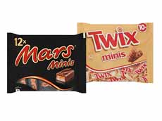 Mars, Snickers, Twix, Bounty of Milky Way