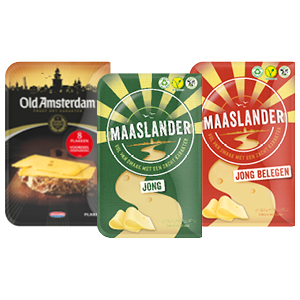 Alle Maaslander of Old Amsterdam kaasplakken