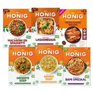 Alle Honig maaltijdmixen, maaltijdpakketten of soepen