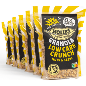 Holie's Granola Protein Nuts, Low Carb Crunch en Muesli Chocolate