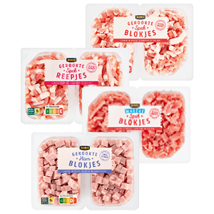 Spekreepjes, hamreepjes, spekblokjes of hamblokjes