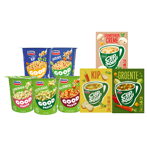 Alle Unox of Knorr Cup-a-Soup, Good Noodles Cups, Good Pasta of Good Potatoes