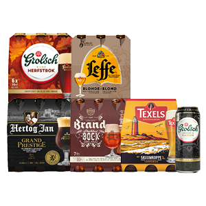 Speciaalbieren van Hertog Jan, Leffe, Grolsch, Brand of Texels