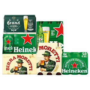 Pils van Heineken, Brand of Birra Moretti