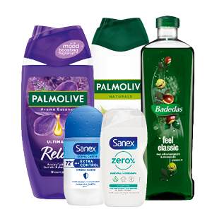 Alle Badedas, Sanex of Palmolive douchegel of deodorant