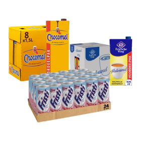 Chocomel, Fristi, Friesche Vlag en Campina Slagroom