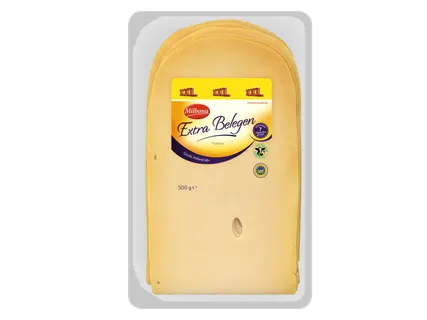 Stuk of plakken Goudse (extra) belegen kaas