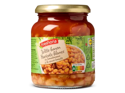 Witte bonen in tomatensaus