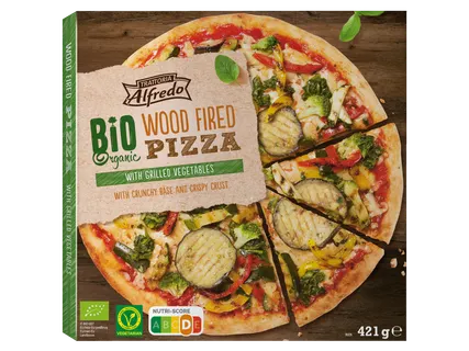 Biologische groente pizza