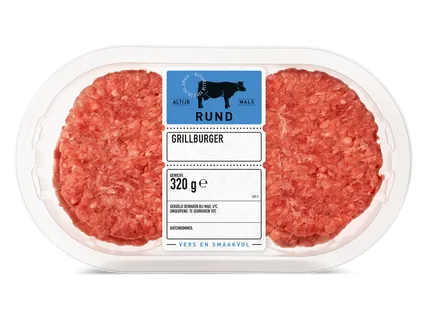 Runder grillburgers