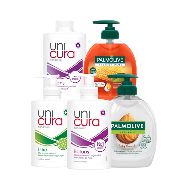 Unicura en Palmolive Handzeep