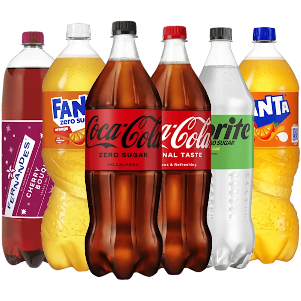 Coca-Cola, Fanta, Sprite en Fernandes