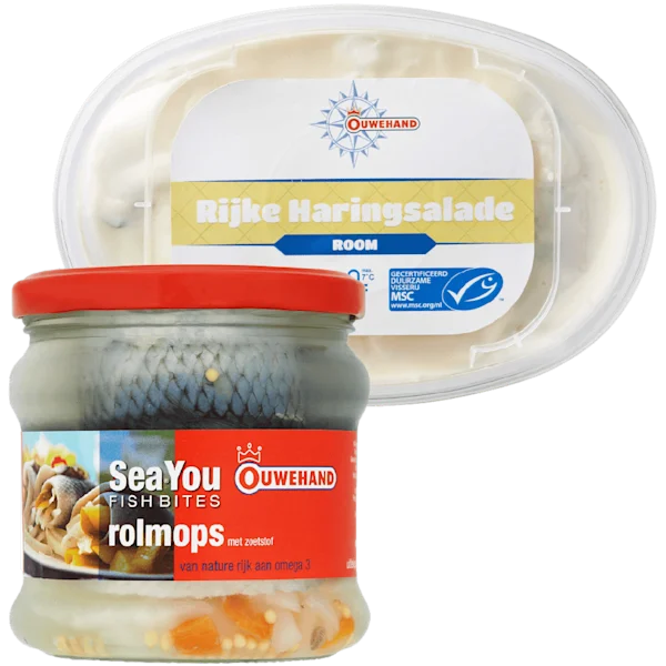 Ouwehand In pot en haringsalade