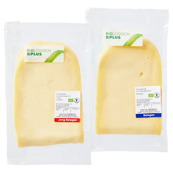 Biologisch PLUS en Fryske Goudse kaas 50+ plakken