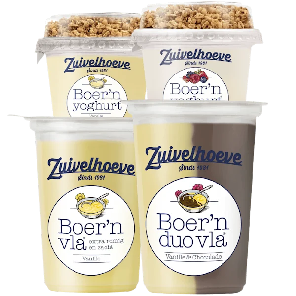 Zuivelhoeve Portieverpakking en vla