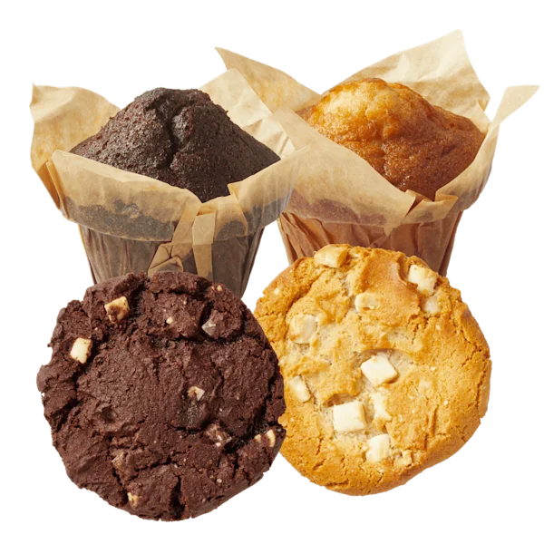 Kies & Mix American Bakery Cookies, vanille- of chocolade muffins