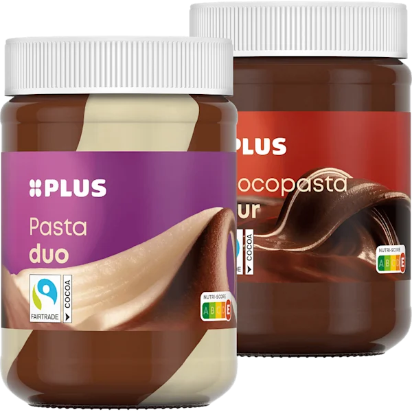 PLUS Chocolade- en duopasta