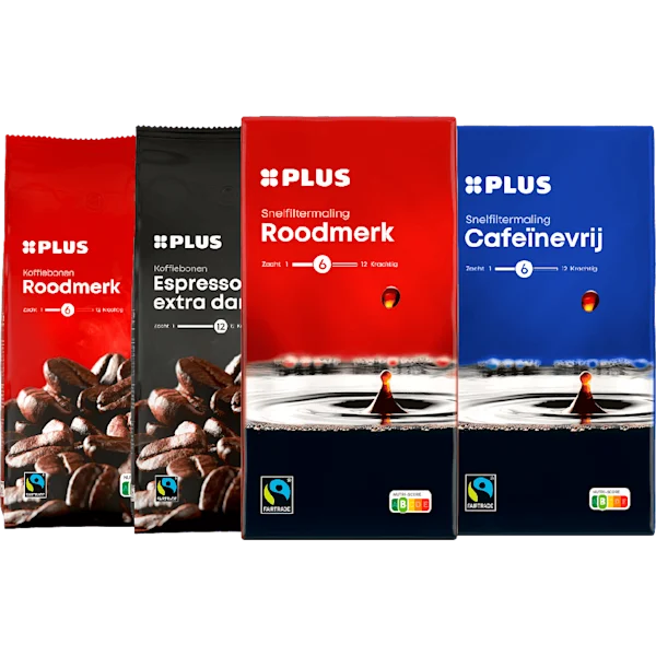 Alle PLUS Filterkoffie en koffiebonen