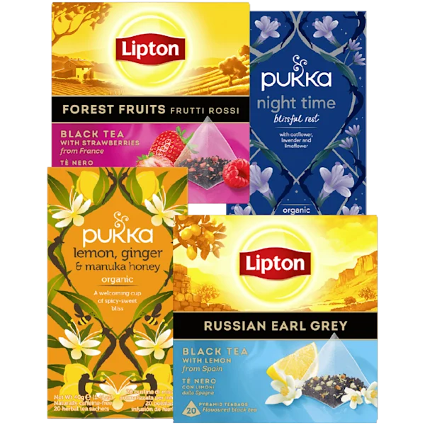 Lipton en Pukka Thee
