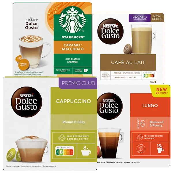 Nescafé en Starbucks Dolce Gusto Koffiecapsules